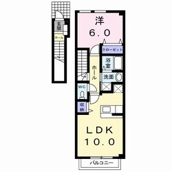 群馬総社駅 徒歩27分 2階の物件間取画像